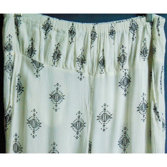 Free People Ivory Rayon Gauze Harem Crop Pants Sm - Picture 4 of 6